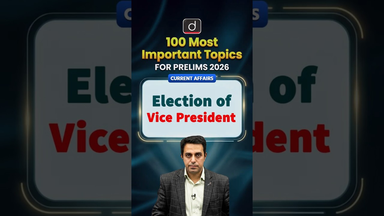 Election of Vice President | Indian Polity | Drishti IAS English #shorts #UPSC2026