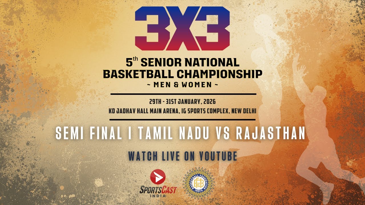 SEMI FINAL | MEN | TAMIL NADU VS RAJASTHAN | 5TH SR. NATIONAL BASKETBALL 3X3 CHAMPIONSHIP