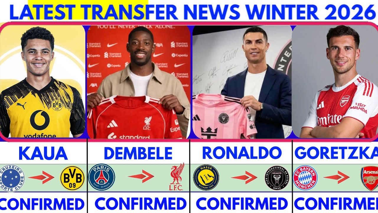 🚨LATEST CONFIRMED TRANSFER NEWS AND RUMOURS TRANSFER NEWS 2026|Ronaldo😱Dembele✔️Goretzka✔️Kaua🚨