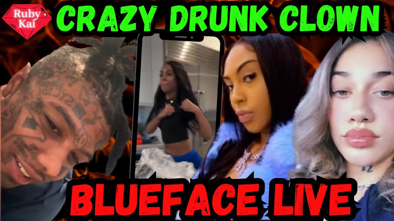 Blueface CLOWN is DRUNK & CRASHING OUT‼️Is She Chrisean's REPLACEMENT⁉️Blueface LIVE 🤡🎪🐶