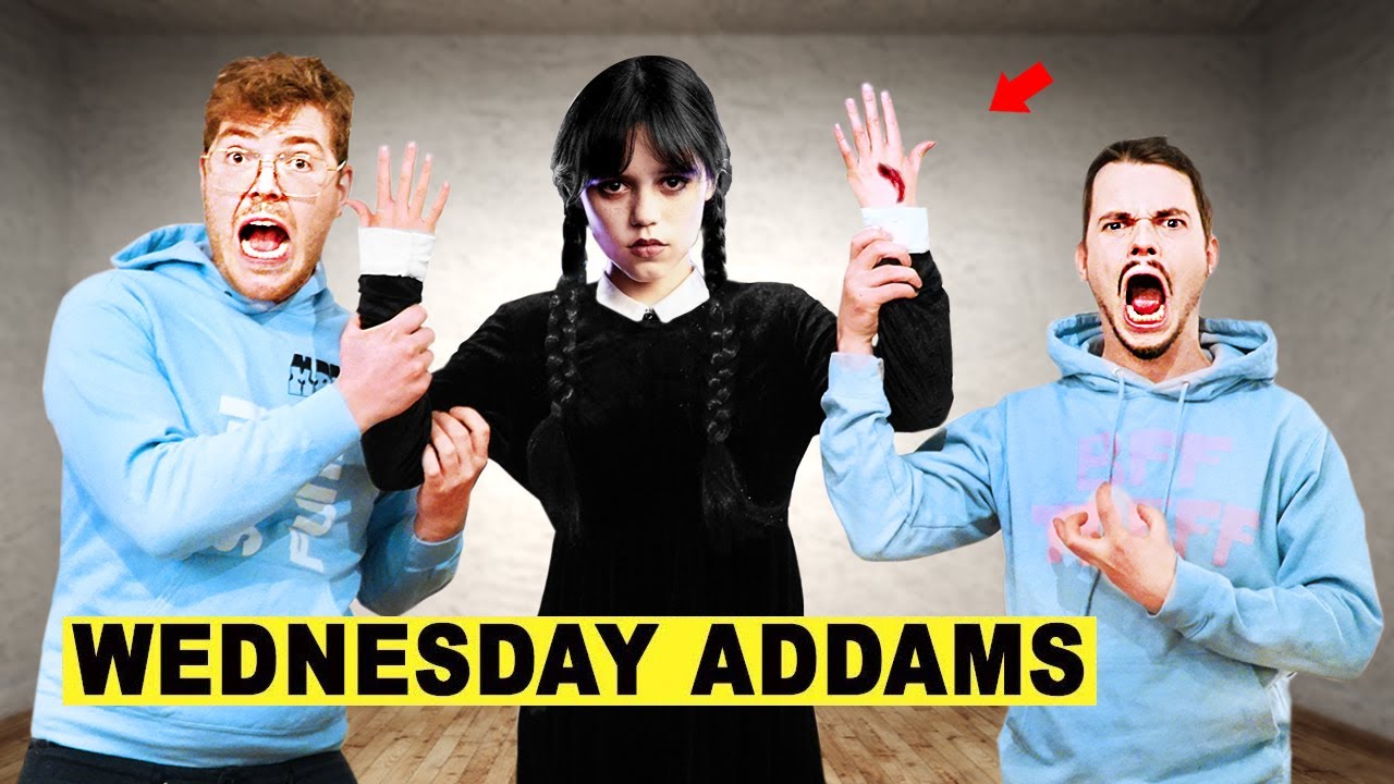 WEDNESDAY ADDAMS ohne DROHNE überwacht um 3 UHR mittags!! (Sie kommt)