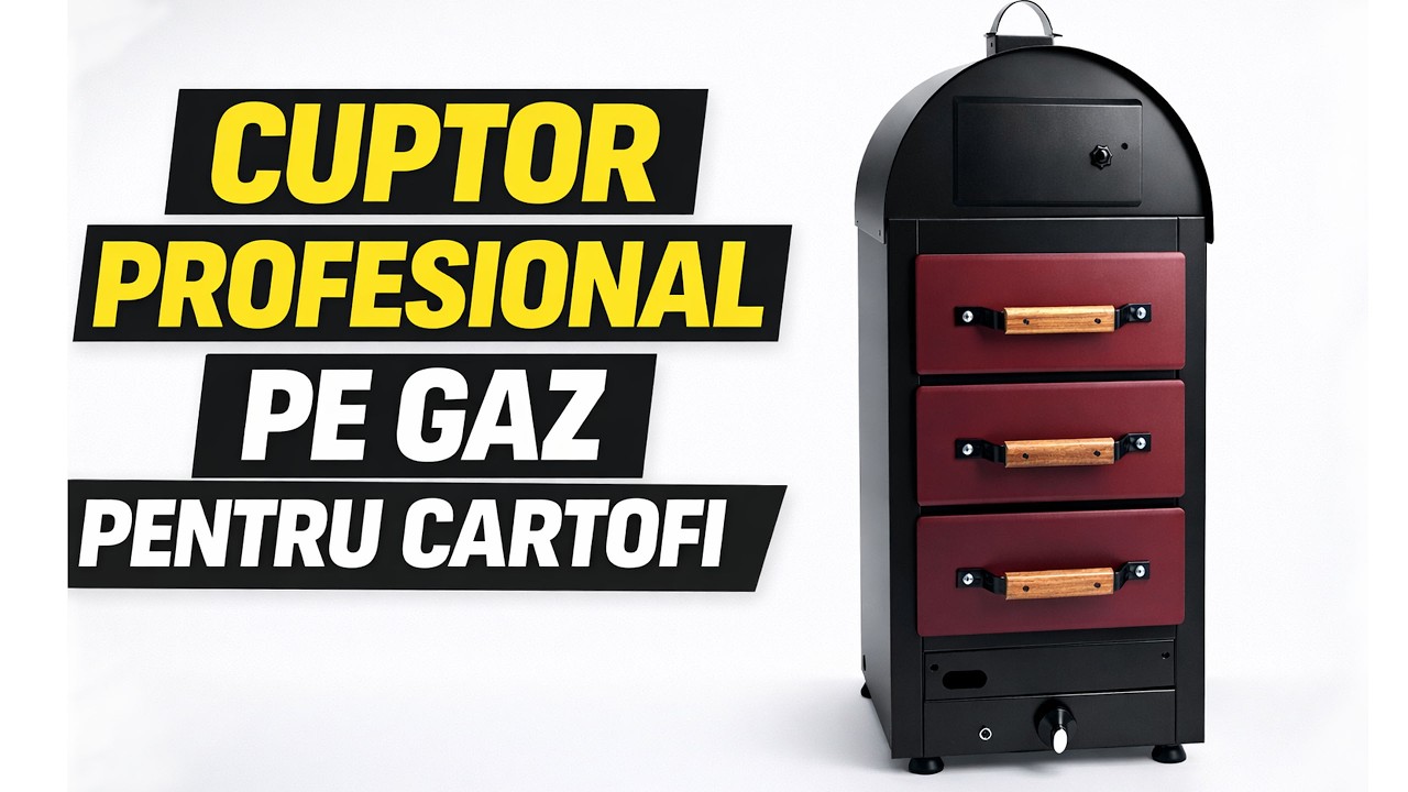 Cuptor profesional pe gaz pentru cartofi Kumpir 3 sertare| Soluția ideală pentru HoReCa profitabilă
