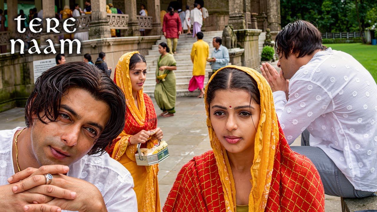 राधे भैया ने मंदिर में निर्जरा के साथ किया Flirt | Tere Naam Movie Scene | Salman Khan