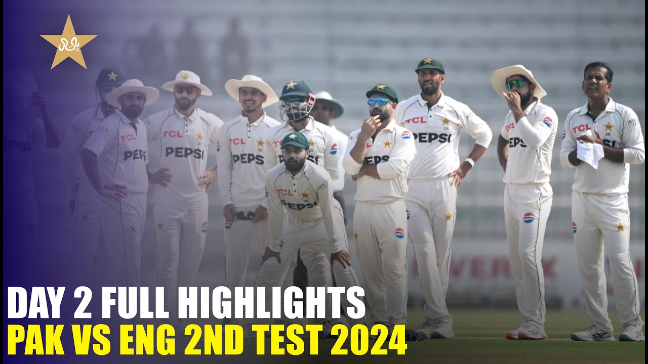 Day 2 Full Highlights | Pakistan vs England 2nd Test 2024 | MR1T
