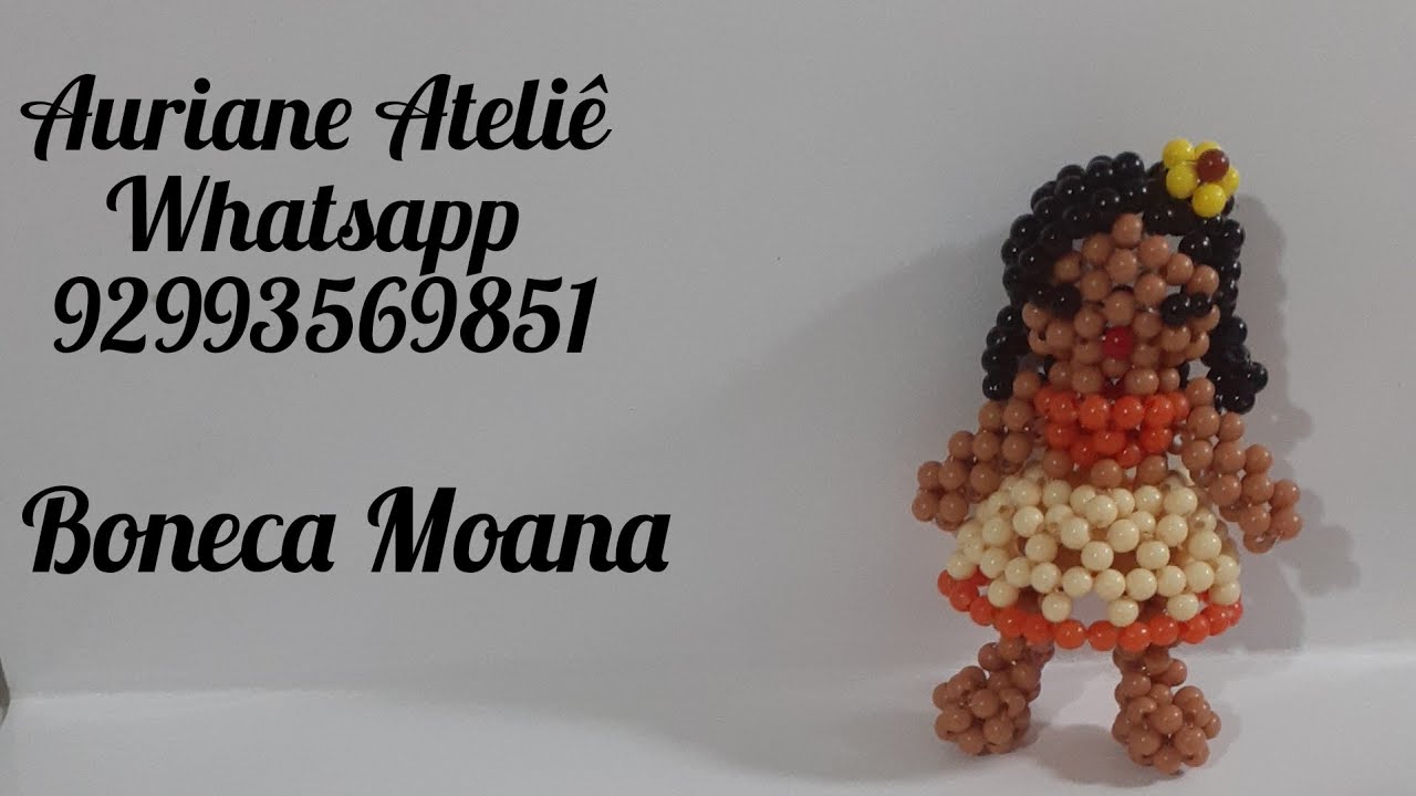 Boneca Moana de miçangas