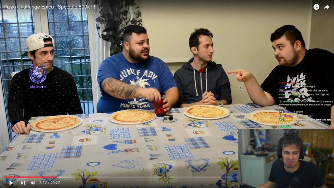 BLUR reaction a JOK3R pizza challenge con CICCIO, SODIN & DEXTER