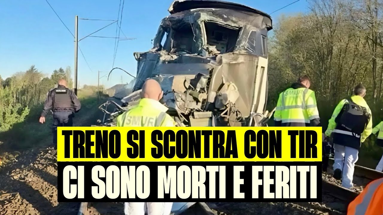 ULTIM'ORA TRENO SI SCONTRA CON UN TIR: CI SONO MORTI E FERITI NEL TREMENDO IMPATTO