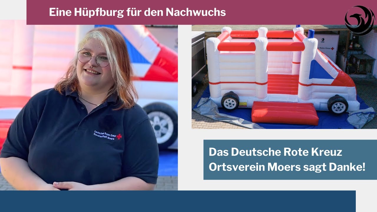 Eine Hüpfburg für das DRK Ortsverein Moers #phoenixhilft