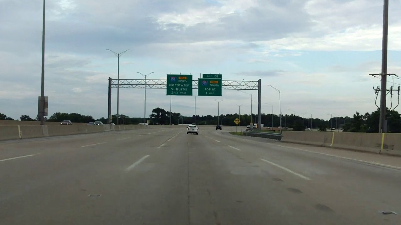 Ronald Reagan Memorial Tollway (Interstate 88 Exits 123 to 130) eastbound