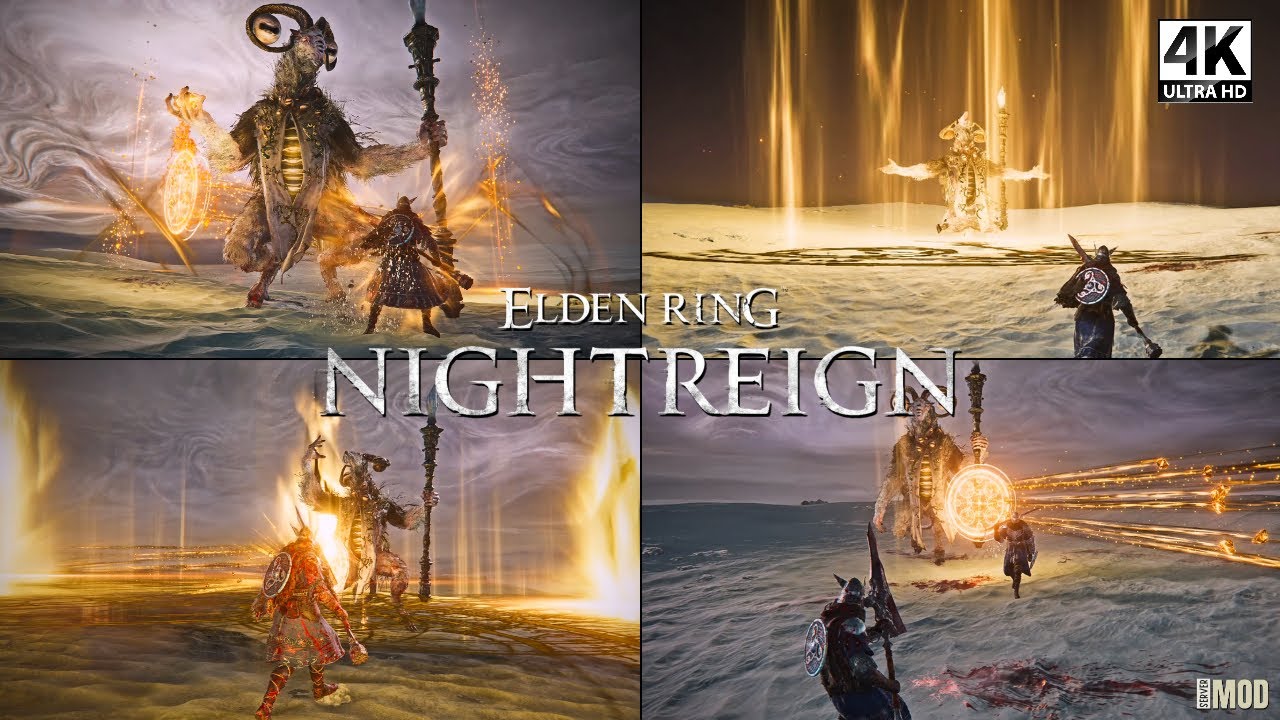 Everdark Libra, Creature of Night Boss Fight | 4K Ultra HD | Elden Ring Nightreign