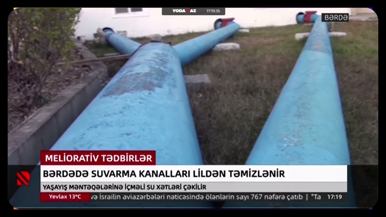Bərdədə suvarma kanalları lildən təmizlənir - 03.03.2026
