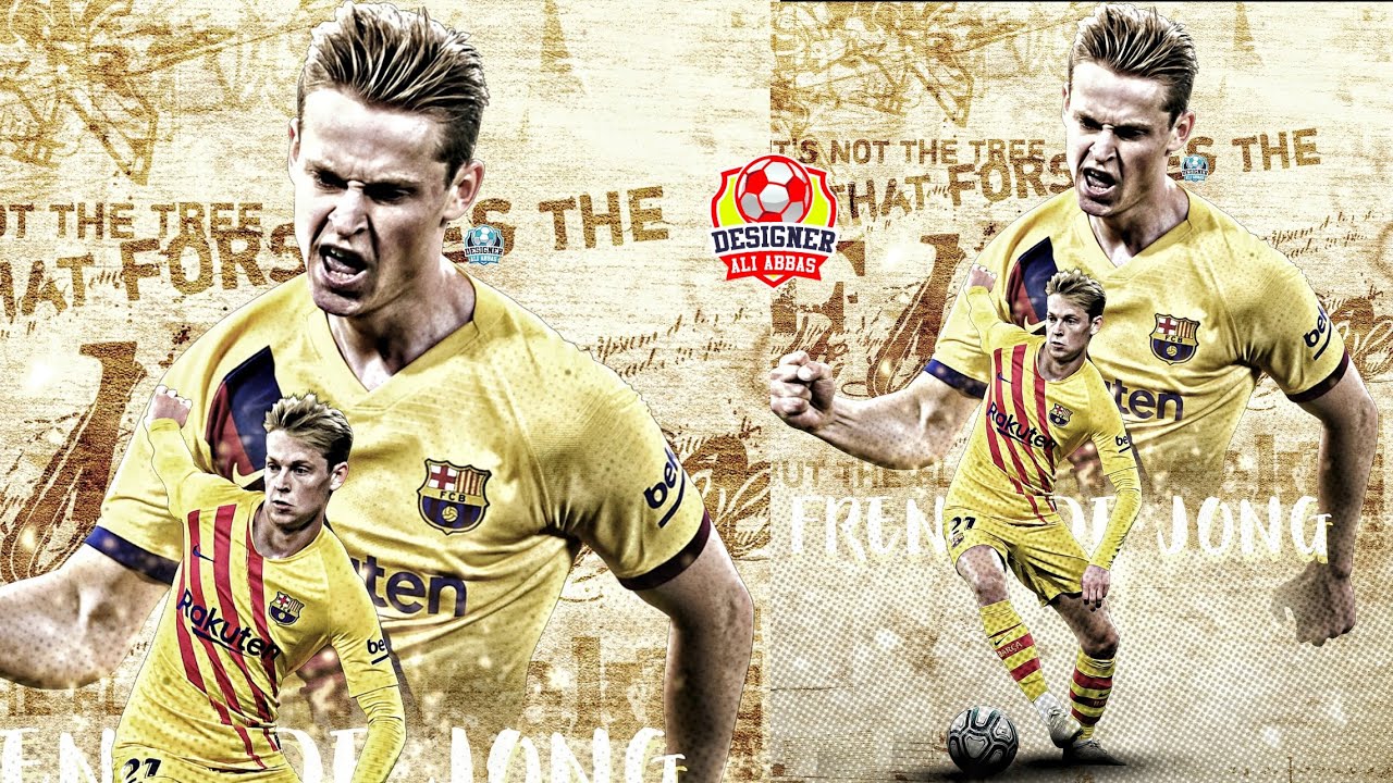 تصميم بوستر رياضي أحترافي ||#10 للاعب فرينكي دي يونغ 💫🔴🔵 ||  PICSART/#Designer_Ali_Abass