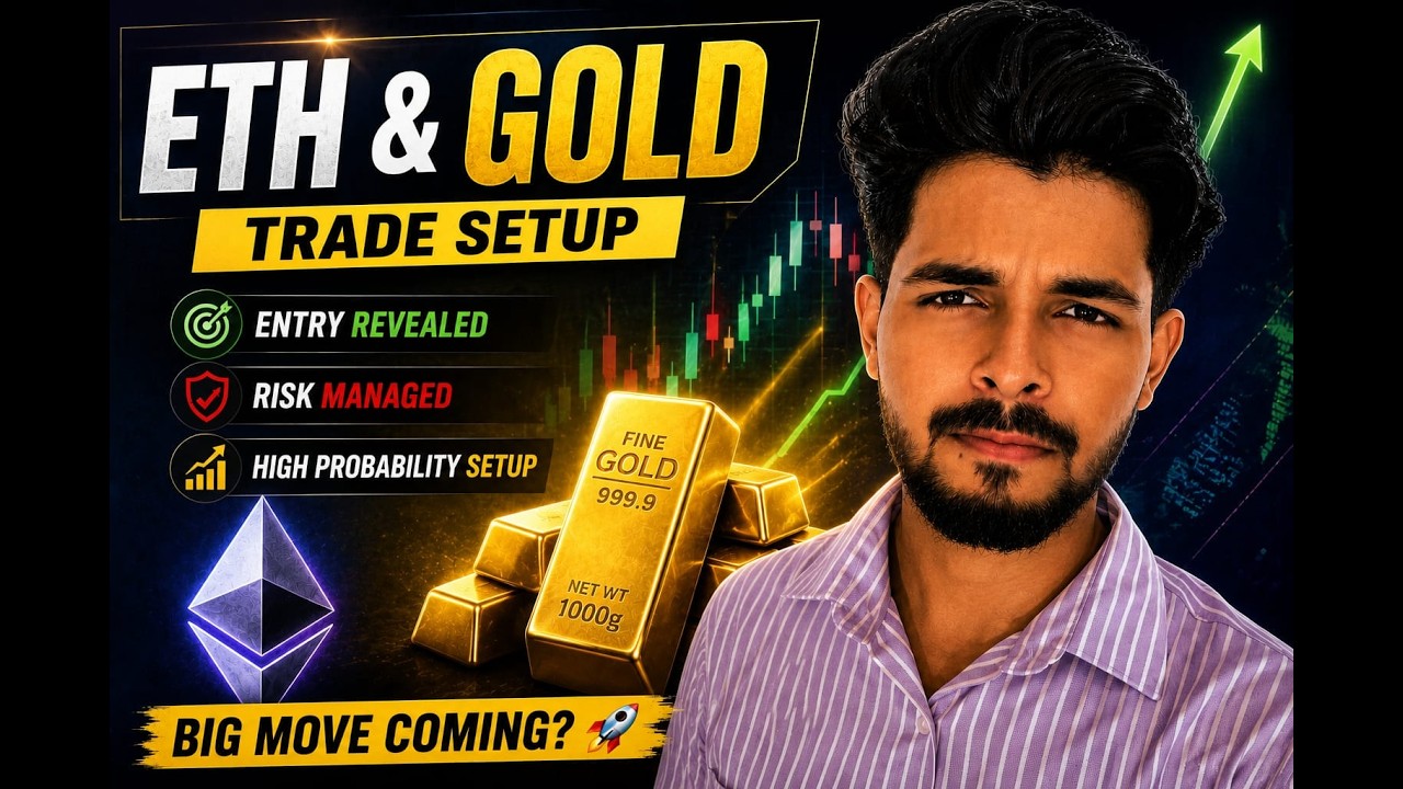 ETH & GOLD Trade Setup | Best Entry, Stop Loss & Target | Delta Exchange Strategy #stockmarket