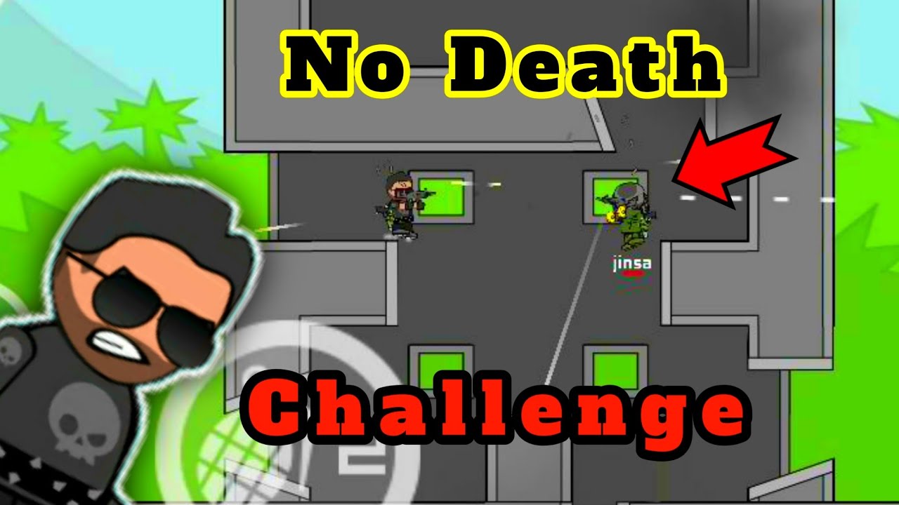 NO DEATH CHALLENGE | SUSPENSION MAP | MINI MILITIA CHALLENGE#1