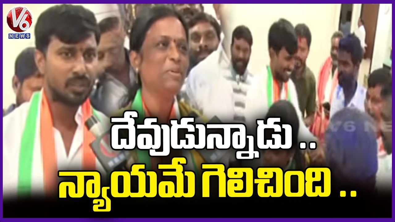 Face To Face With Thorrur Chairman Shravan and Vice Chairman Rajini After Grand Victory  | V6 News