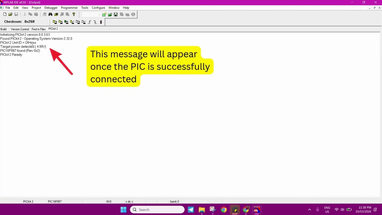 How to upload HEX file using MPLAB to PIC Board