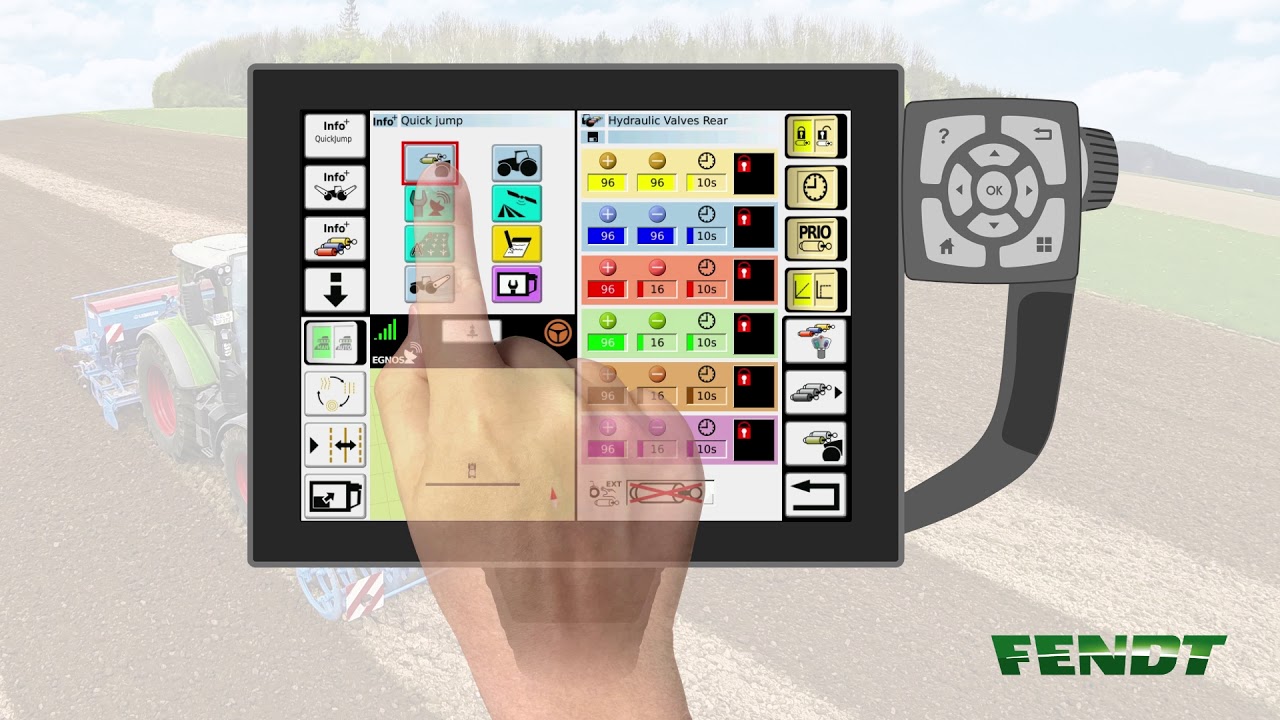 Fendt Variotronic | Use of the QuickJump Menu | Fendt