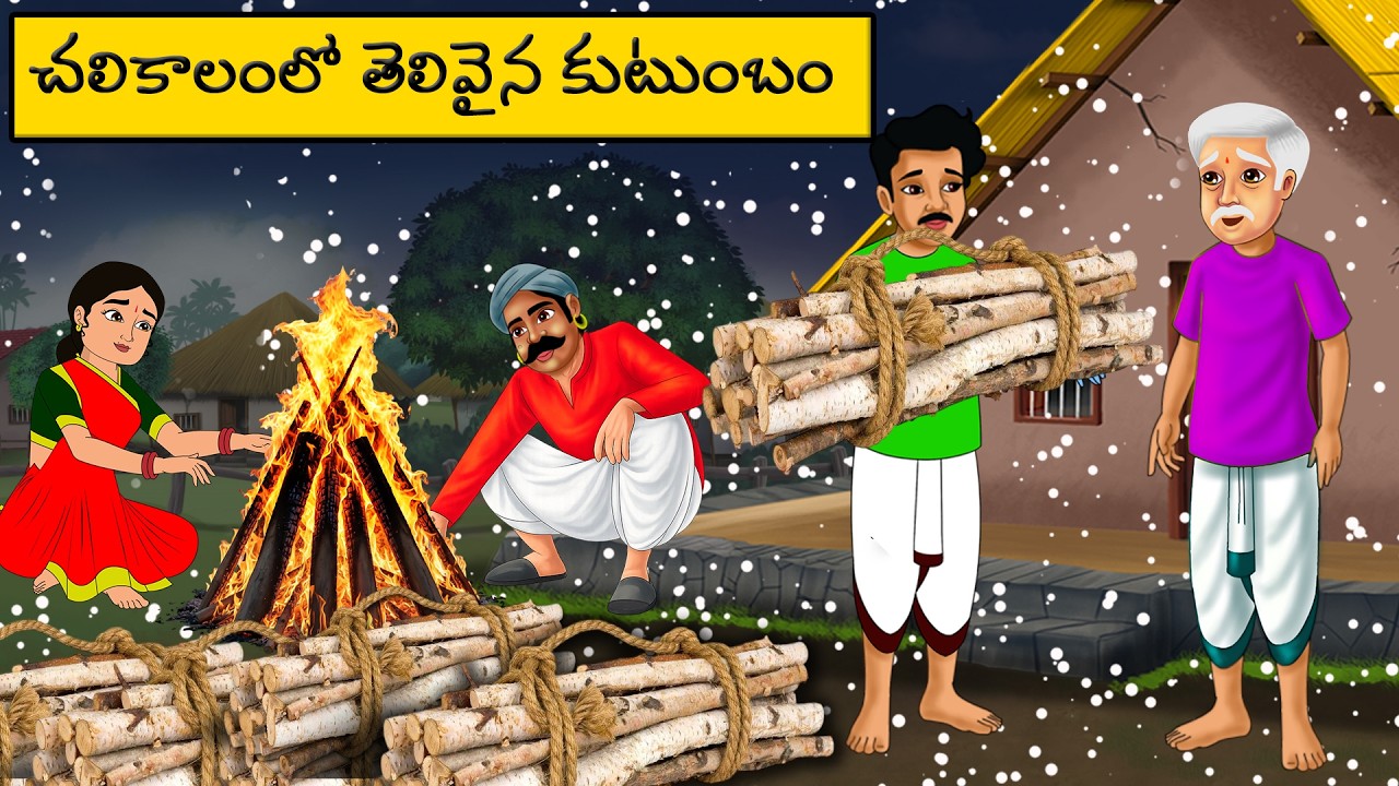 చలికాలంలో తెలివైన కుటుంబం | moral stories in telugu | Telugu stories | Telugu moral Stories