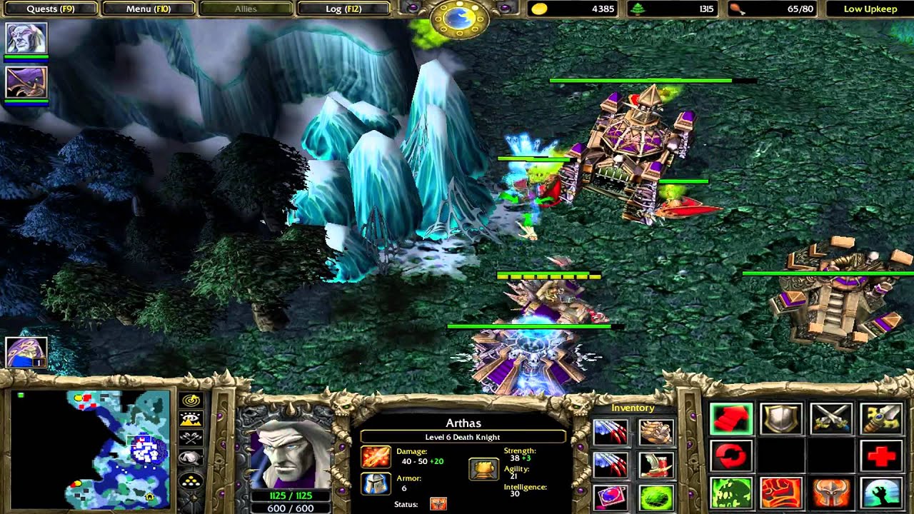 Warcraft 3 Frozen Throne Undead Campaign Mission 4:The Return to Northrend Hard