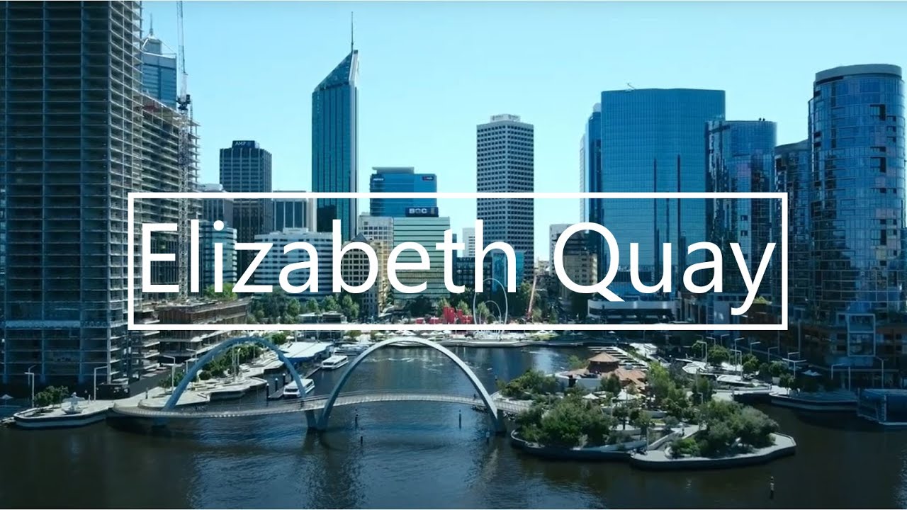Elizabeth Quay, Perth, Australia - Drone 4K Video / Footage