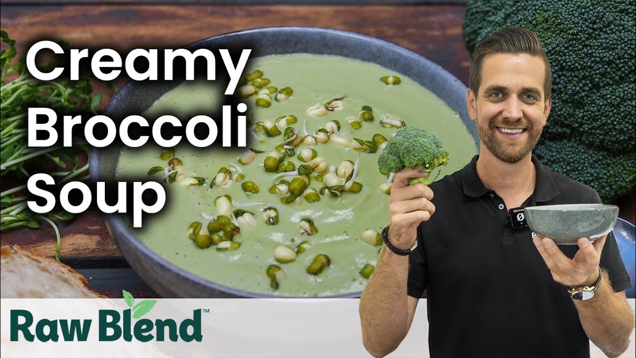 How to make Hot Soup (Creamy Broccoli Recipe) in a Vitamix Blender | Video