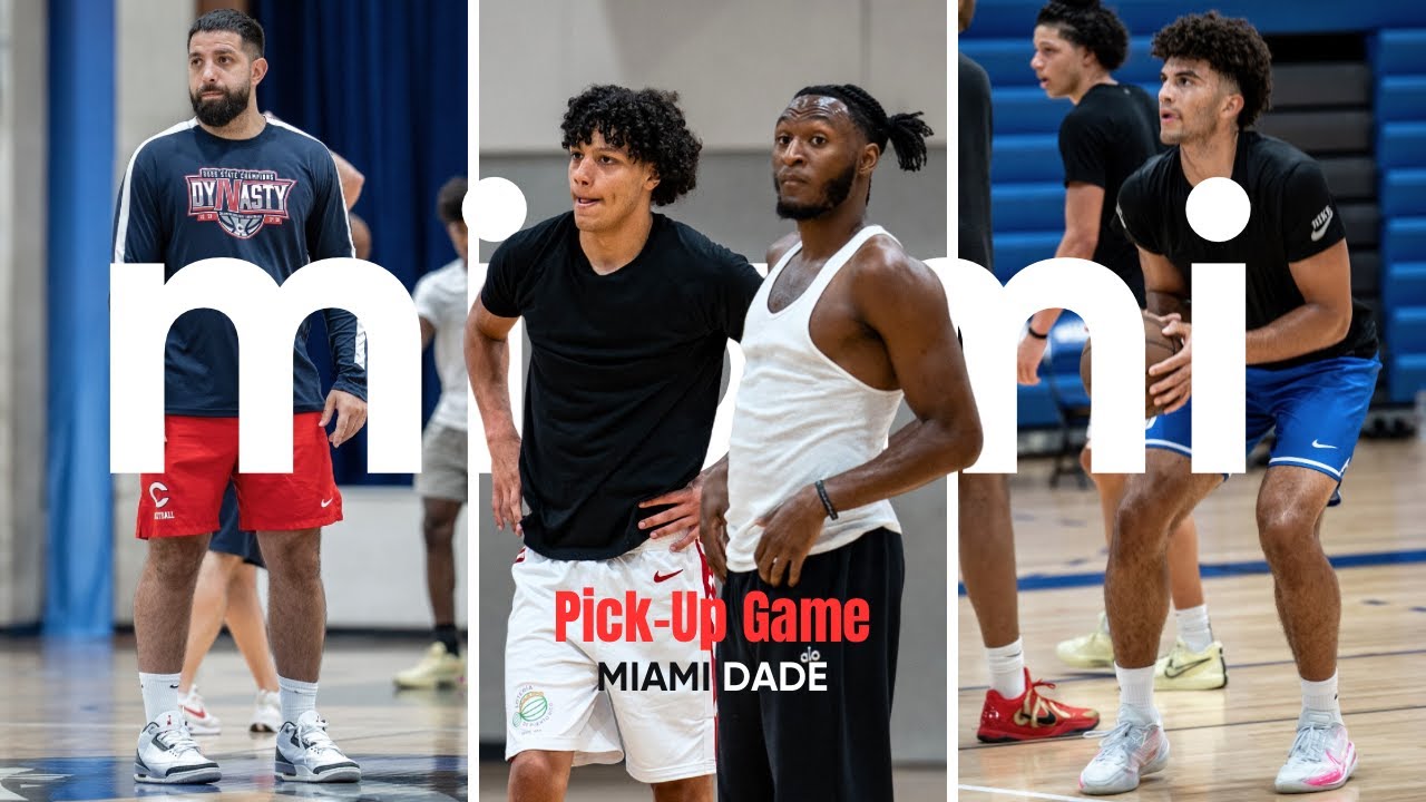 HIGH LEVEL PICK-UP GAME IN MIAMI!! FELIPE, IMMANUEL, CAM BOOZER, KJ EVANS, JAXON, GASKINS & MORE