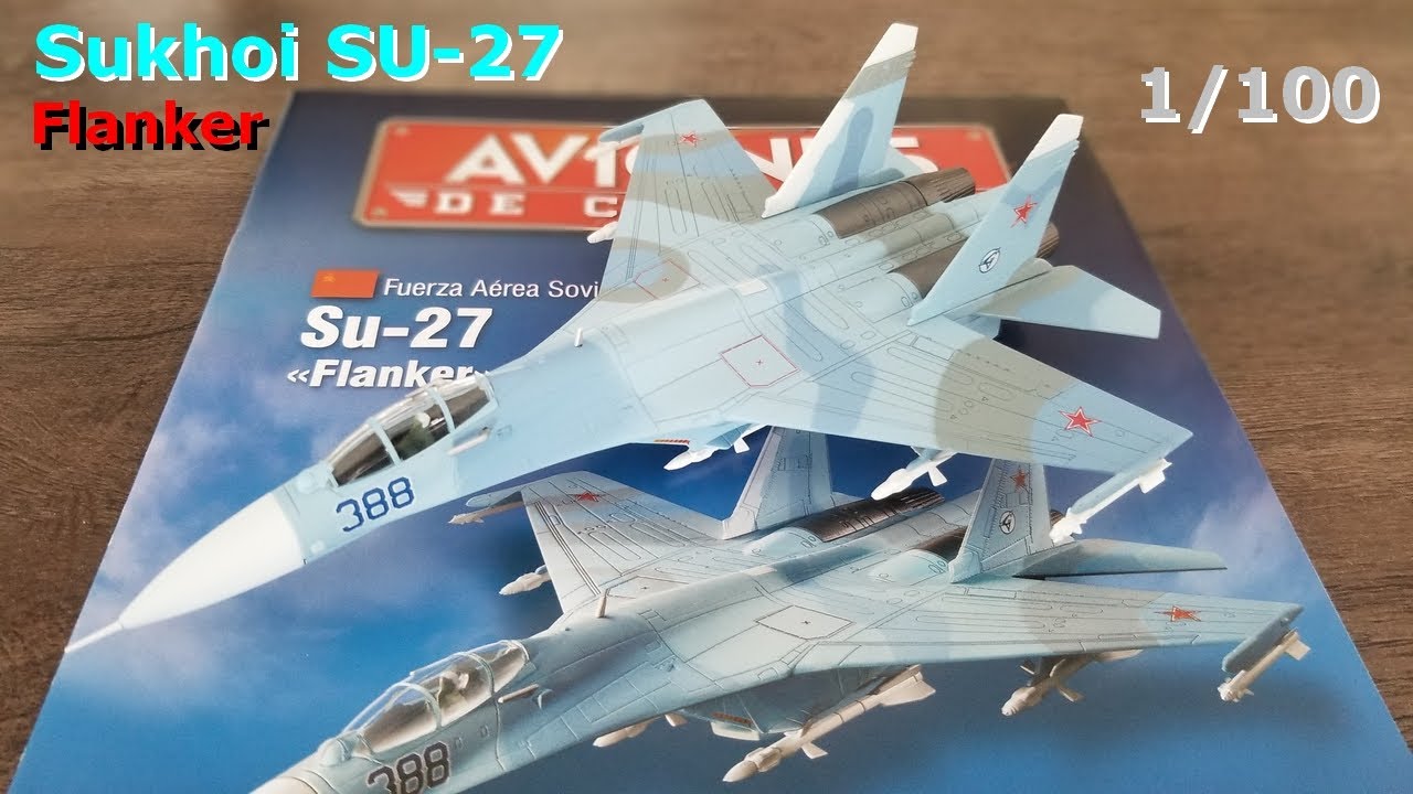 Sukhoi (Sujoi) SU-27 Flanker Fuerza Aerea Sovietica 1/100 - Aviones de Combate Salvat Argentina #2