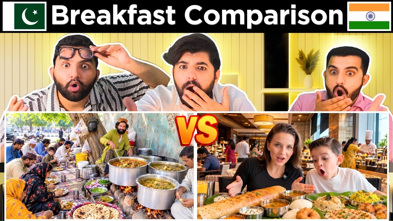 Reaction On India vs Pakistan Breakfast Food Comparison | Lahore vs Old Delhi | Pakistani Reaction 🔥