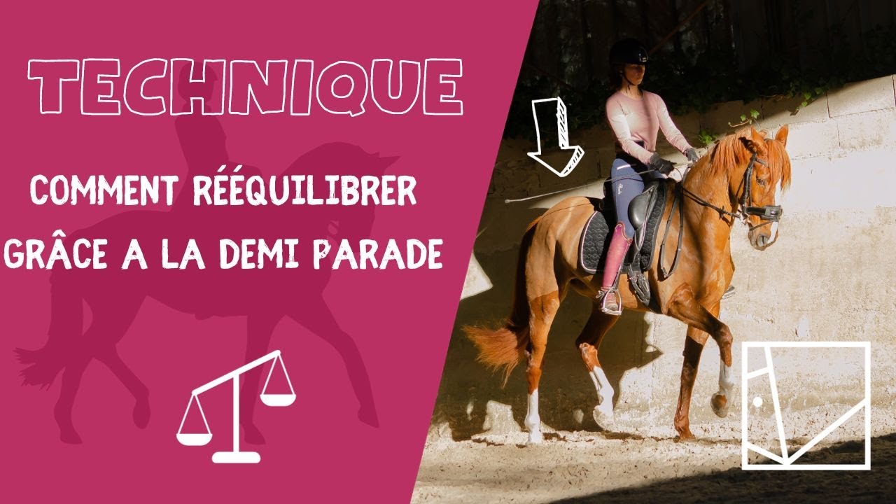 COMMENT REEQUILIBRER SON CHEVAL /  LE SECRET DE LA DEMI PARADE