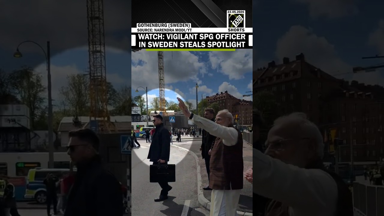 WATCH: Viral video of vigilant SPG officer during PM Modi&rsquo;s Sweden visit grabs attention