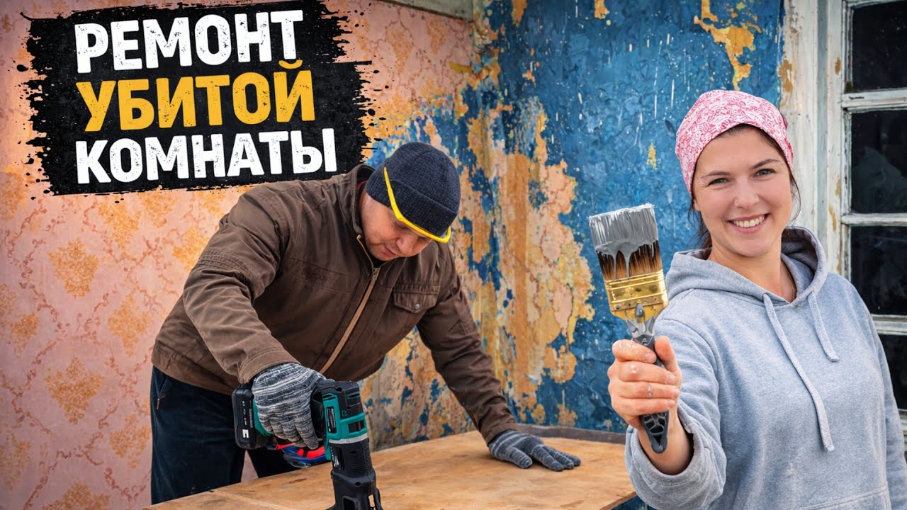 РЕМОНТ ВАННОЙ И ОБУСТРОЙСТВО СПАЛЬНИ / ДО И ПОСЛЕ / ИЗ ГОРОДА НА ДАЧУ