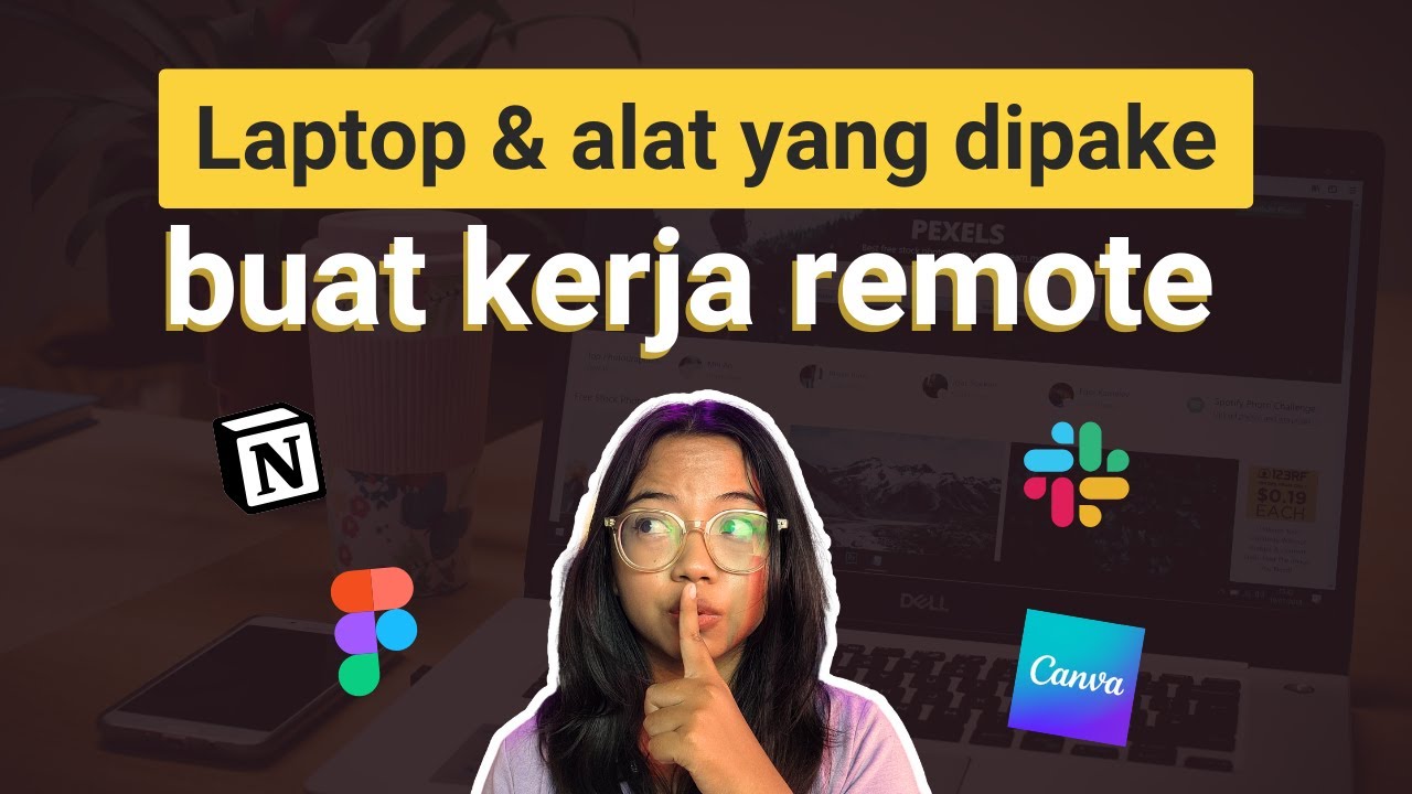 Laptop dan alat yang dipakai aku pakai kerja remote