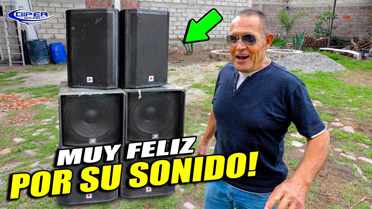 SU NUEVO EQUIPO DE SONIDO LE GUSTO MUCHO AL ESCUCHARLO POR PRIMERA VEZ!