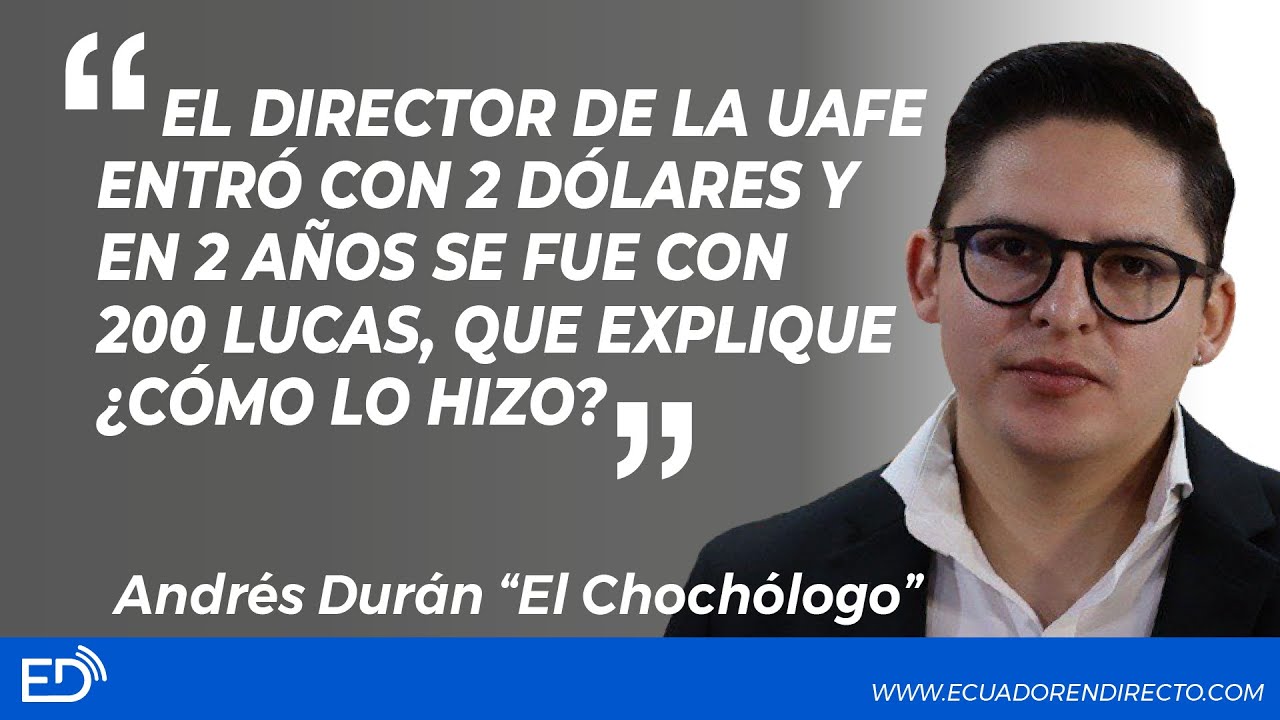 El DIRECTOR d la UAFE entró con 2 DÓLARES y en 2 años se FUE con 200 LUCAS, q EXPLIQUE¿CÓMO lo hizo?