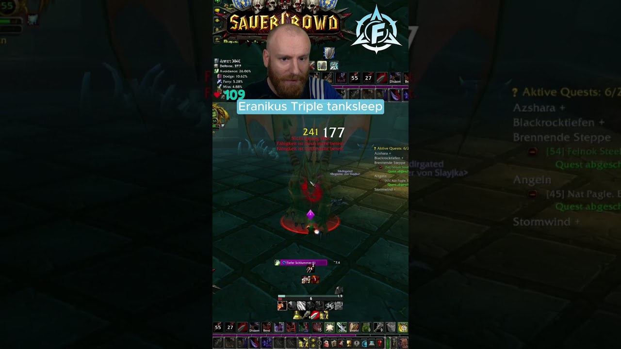 Eranikus TRIPLE Tanksleep  | FalganWoW | Sauercrowd #sauercrowd #worldofwarcraft #wowhc #wow