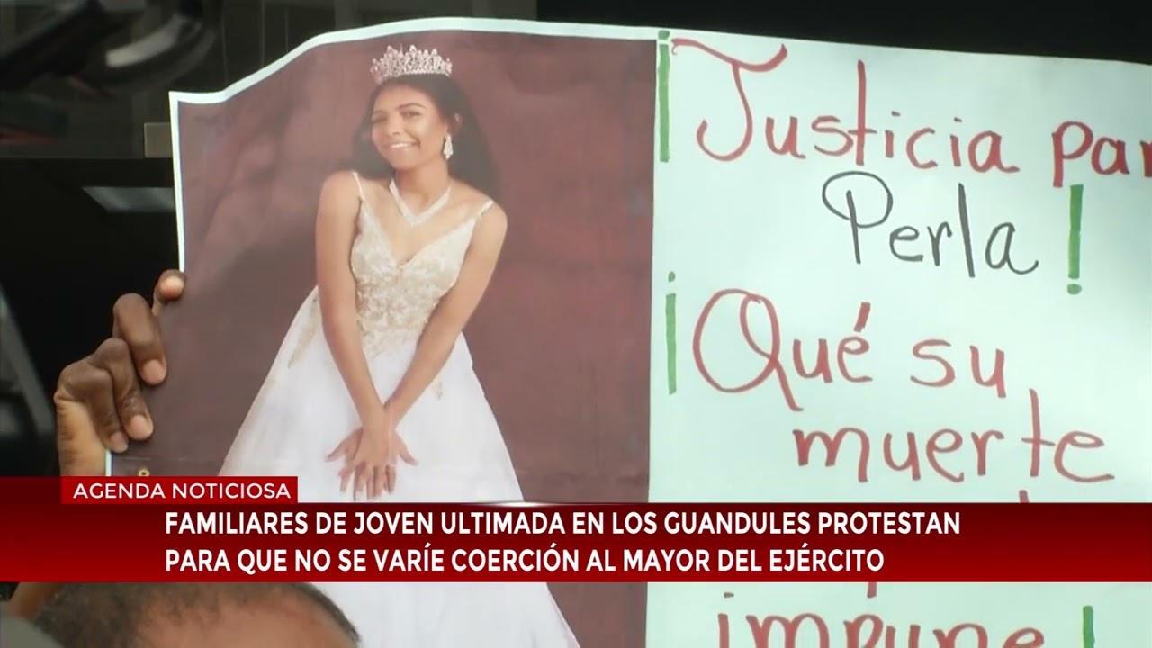Familiares de joven asesinada protestan para que no se modifique coerción contra mayor del Ejército