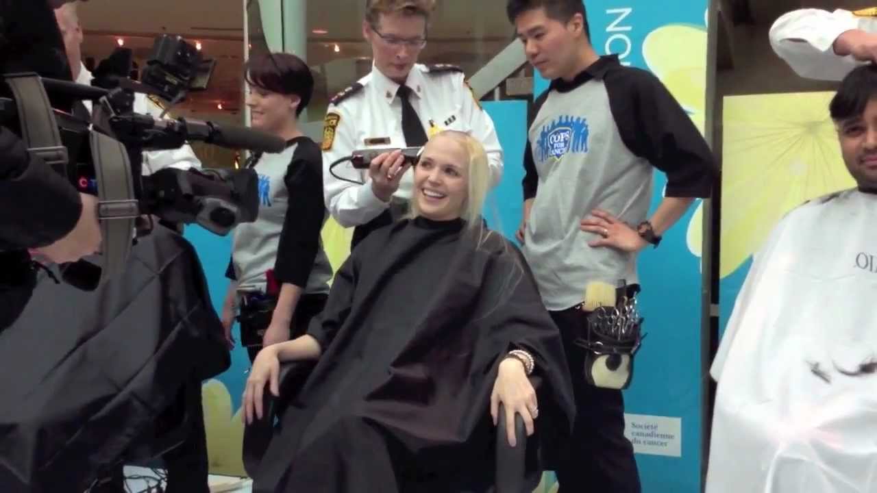 Jessica's Headshave for Charity - Cops for Cancer 2012