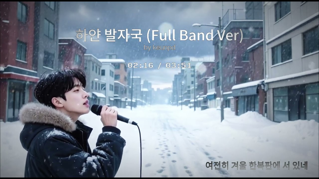 하얀발자국 - 근피디 (Full band ver) #ai #aimusic #ai발라드 #kpop