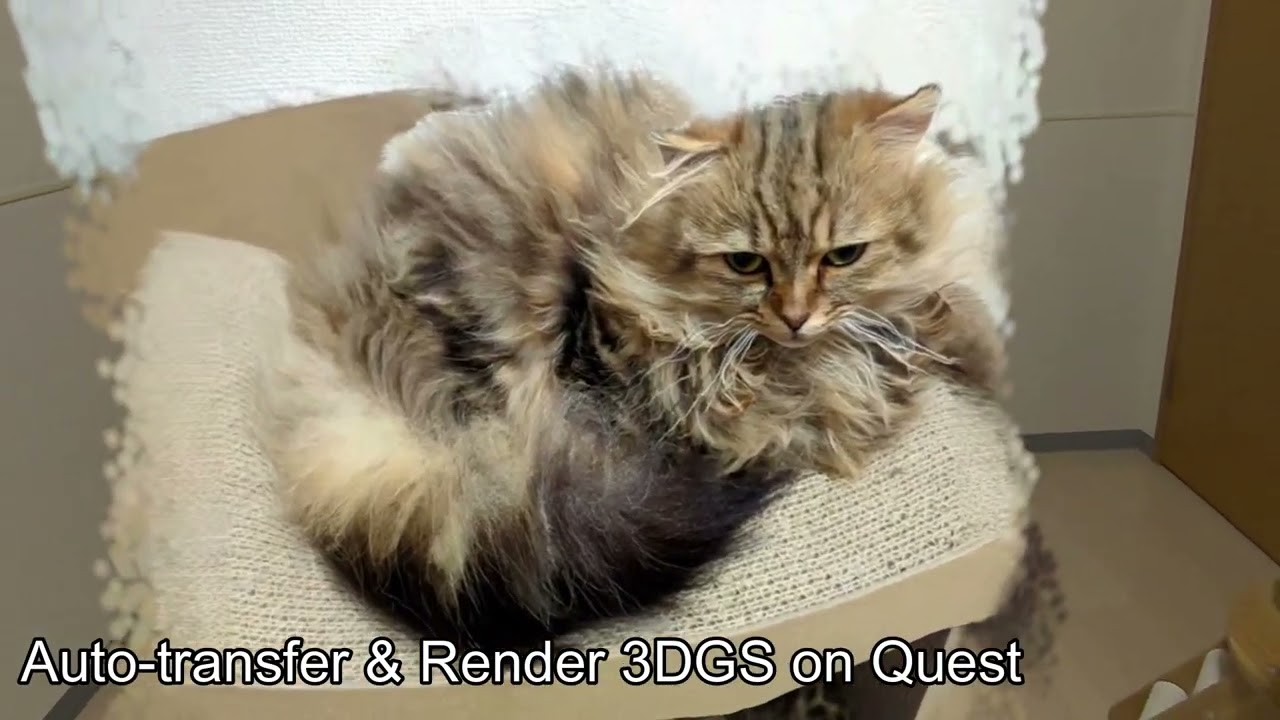 Automated 3DGS Pipeline: Smartphone Capture &rarr; PC Processing (Apple SHARP) &rarr; Meta Quest Rendering