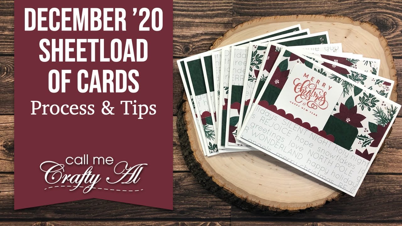 A SheetLoad of Christmas Cards | December 2020 SheetLoad of Cards | Process & Tips