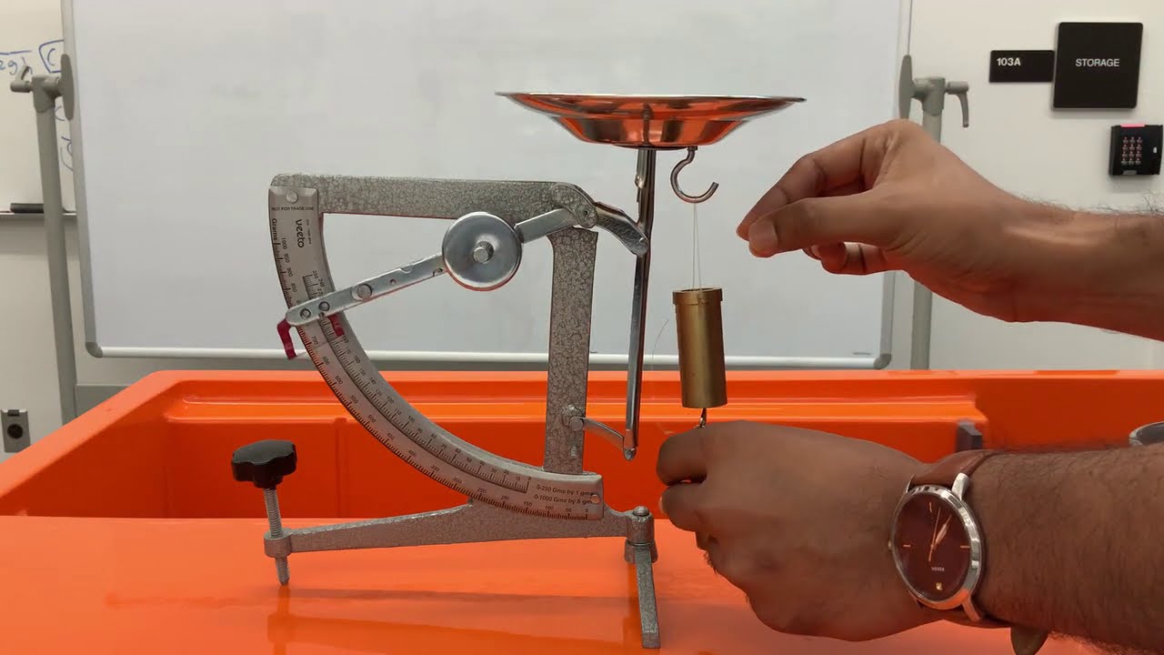 Lab 4b: Verification of Archimedes principle of Buoyancy using Archimedes Apparatus