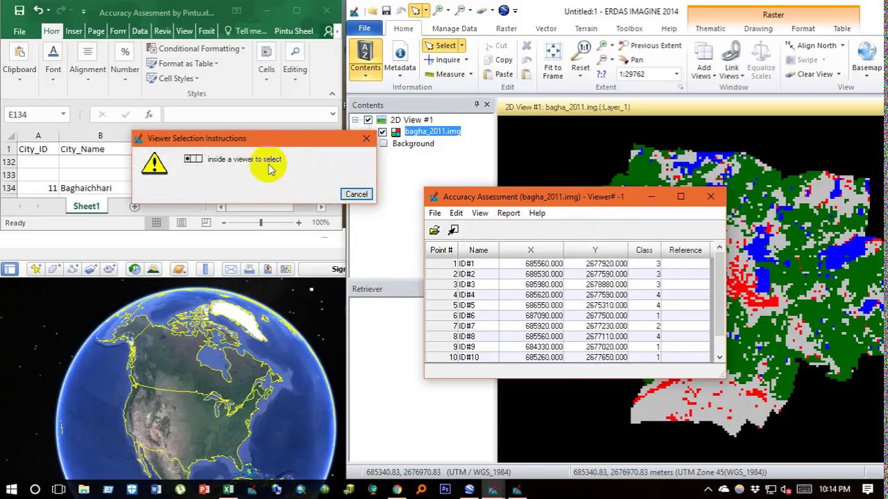 Accuracy Assessment and Ground Truthing using Google Earth