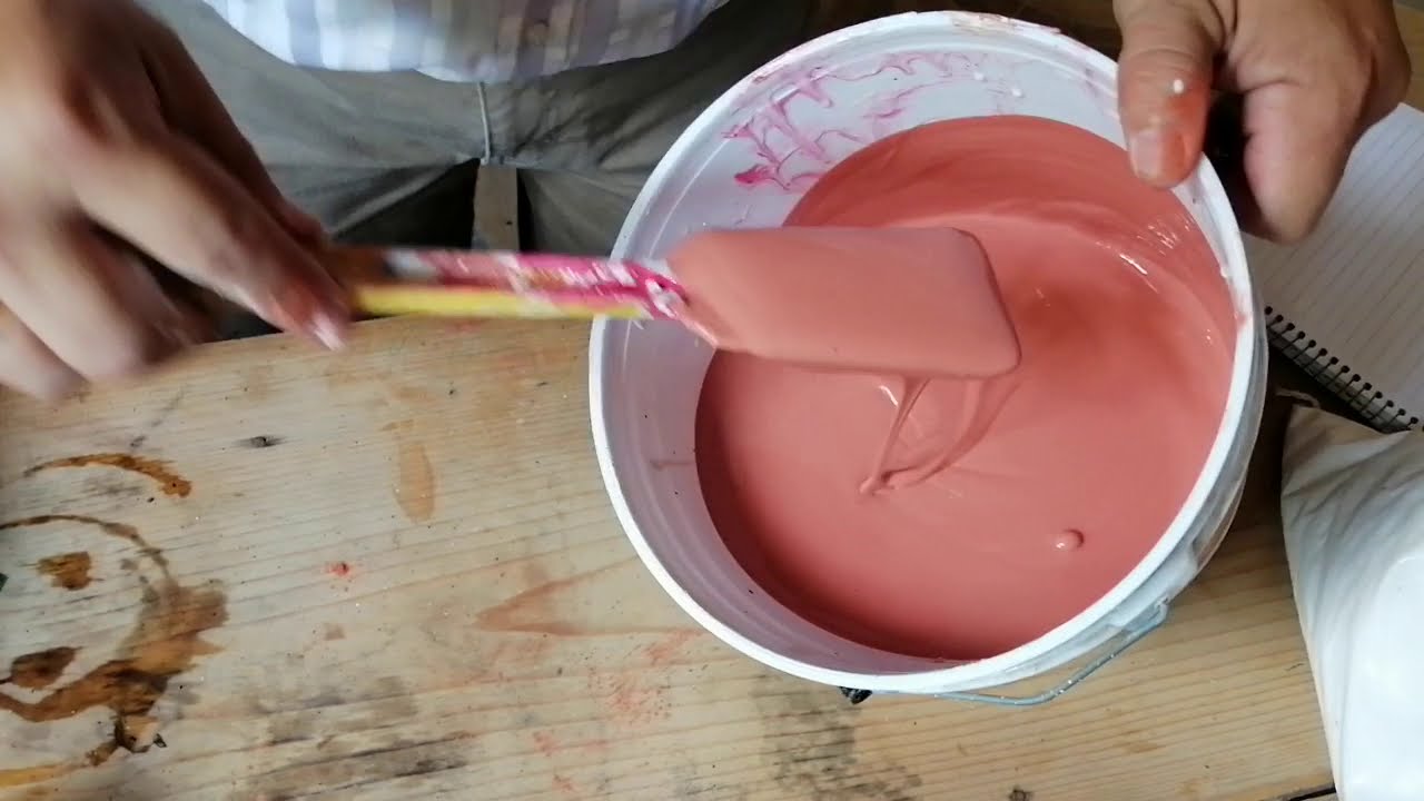 Cómo hacer pintura vinílica. Más fácil, imposible.