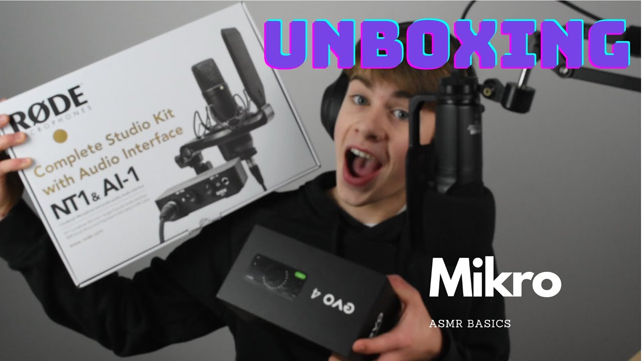 [ASMR] Mikrofon Rode NT1 Unboxing | Review | + Interface evo 4 |  Deutsch
