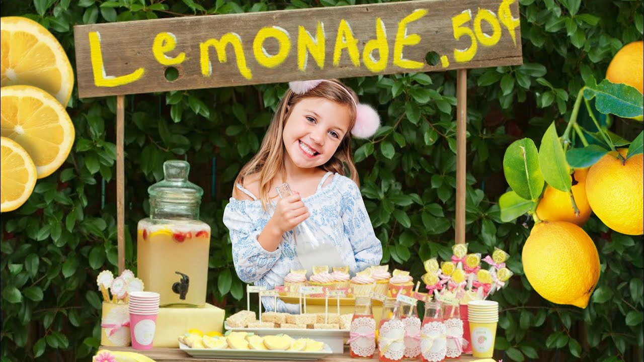 Stella makes a Lemonade Stand!!!