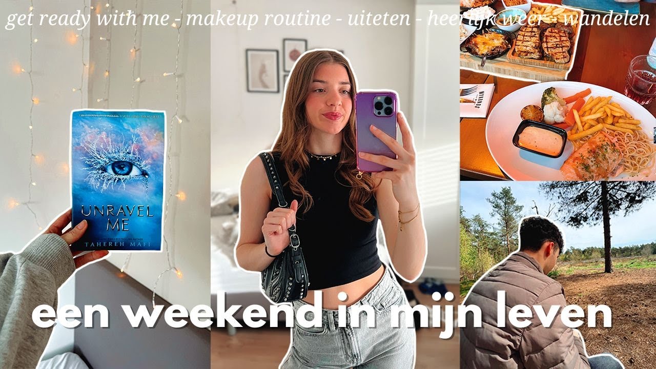 WEEKENDVLOG ⭐️ grwm, makeup routine💄 uiteten & heerlijk weer 🌷 ☆  Zenne Bakens