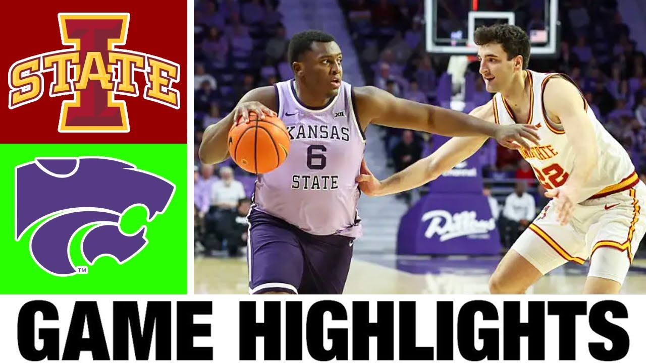 #8 Iowa State vs Kansas State Highlights | Men's Basketball | College Basketball 2025
