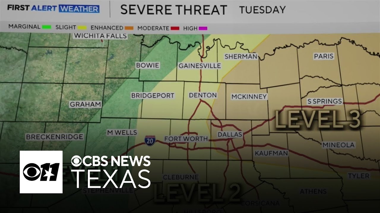 Severe storm threat returns to North Texas with hail, wind and tornado risk