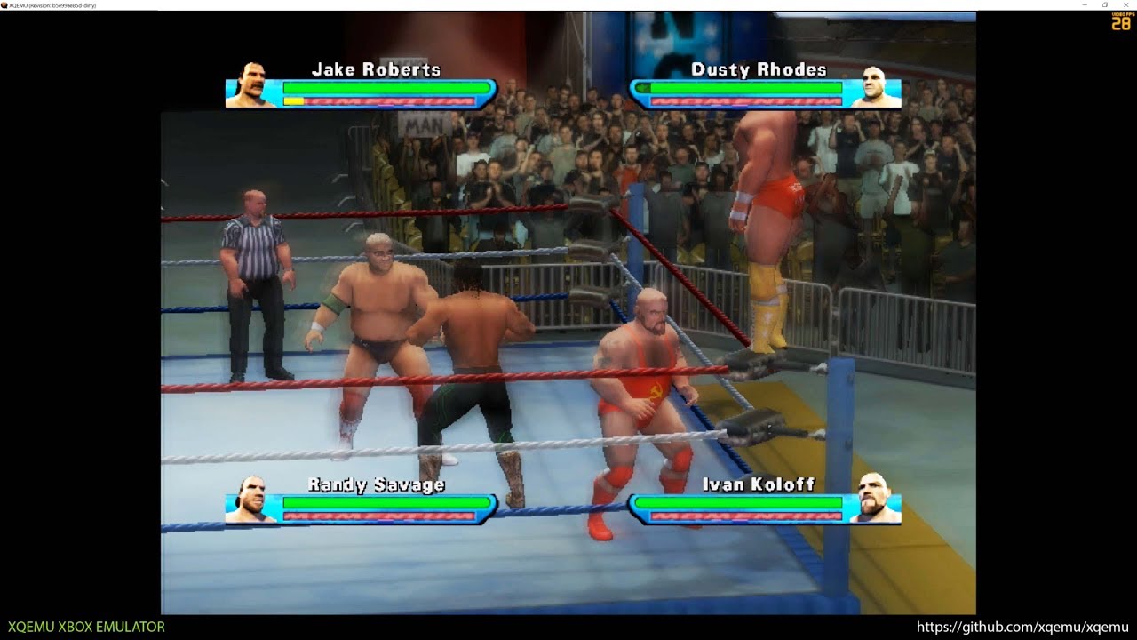 XQEMU Xbox Emulator - Showdown: Legends of Wrestling Ingame! (50c0e6a + WIP)
