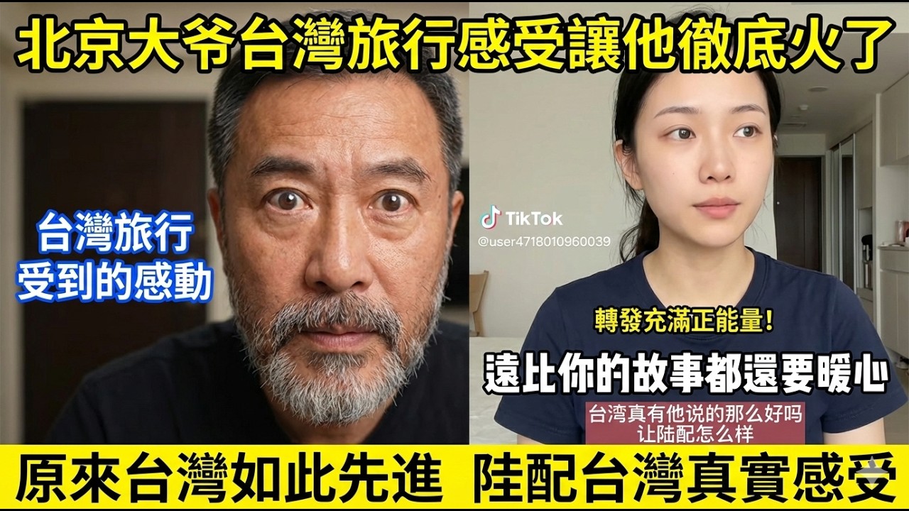 北京大爺台灣旅行後人生被改寫！登上台灣新聞台，網友淚崩：8天收穫的溫暖勝過你所有故事!